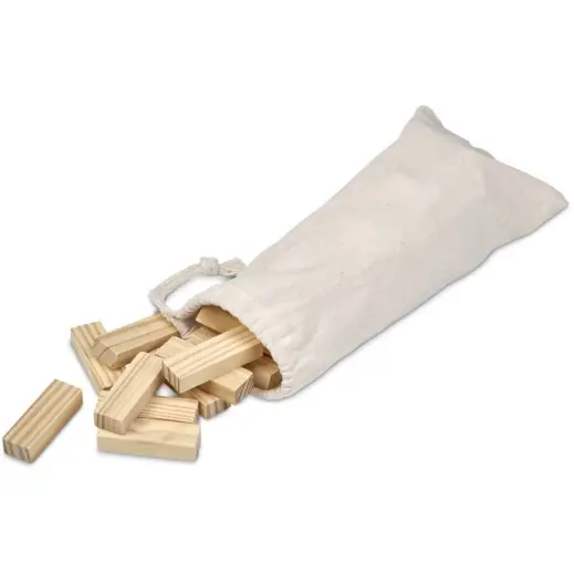 Altitude Tumble Wooden Block Tower Game Pouch Display